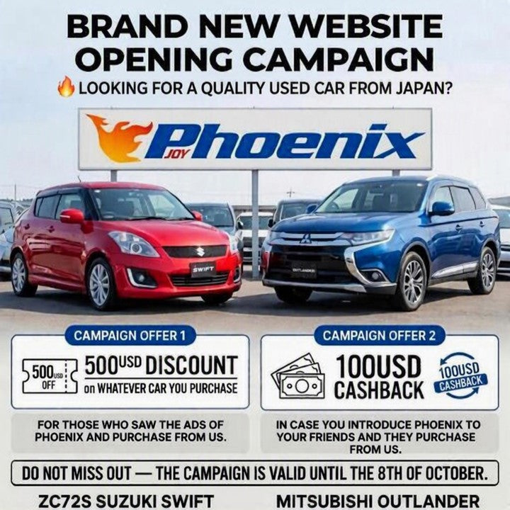 🚗 🇯🇵 Brand New Website Opening Campaign 🇯🇵